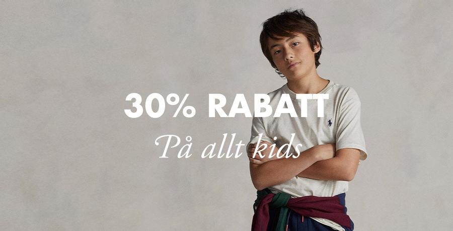 30% på allt kids