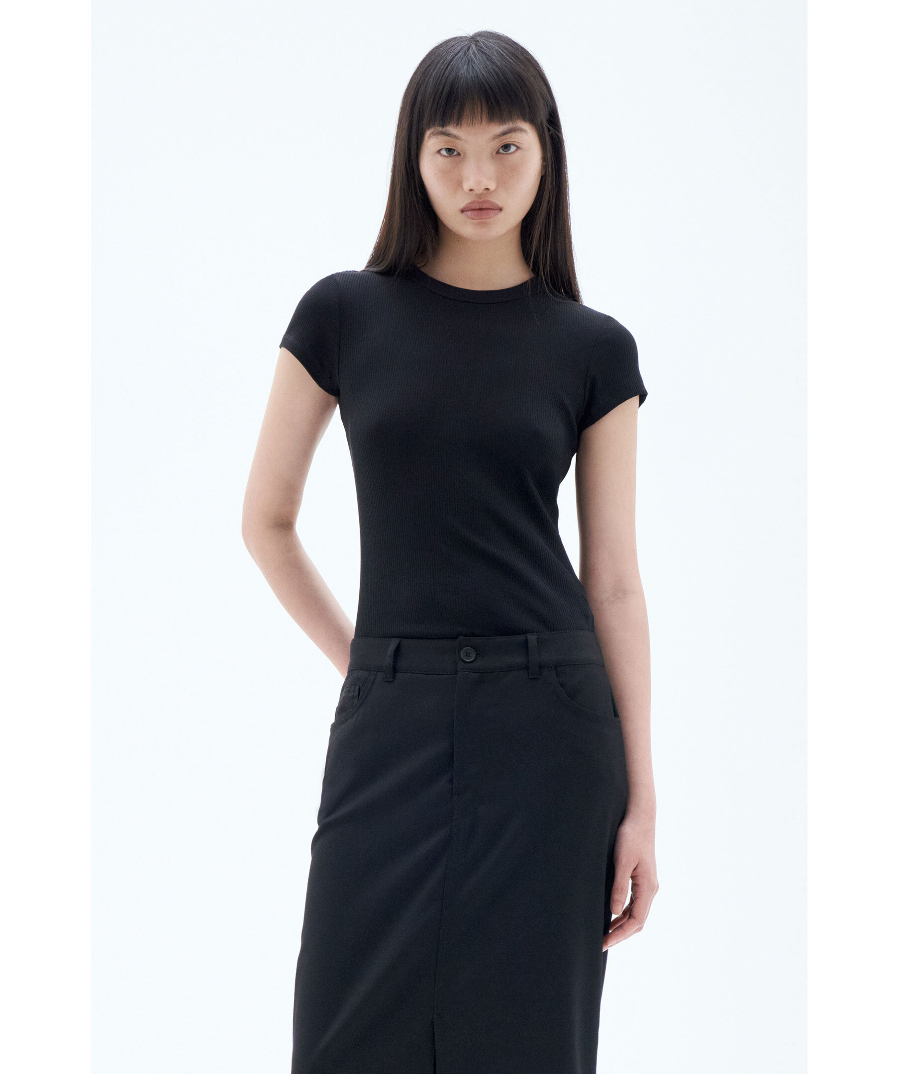 Fine Rib Tee 2