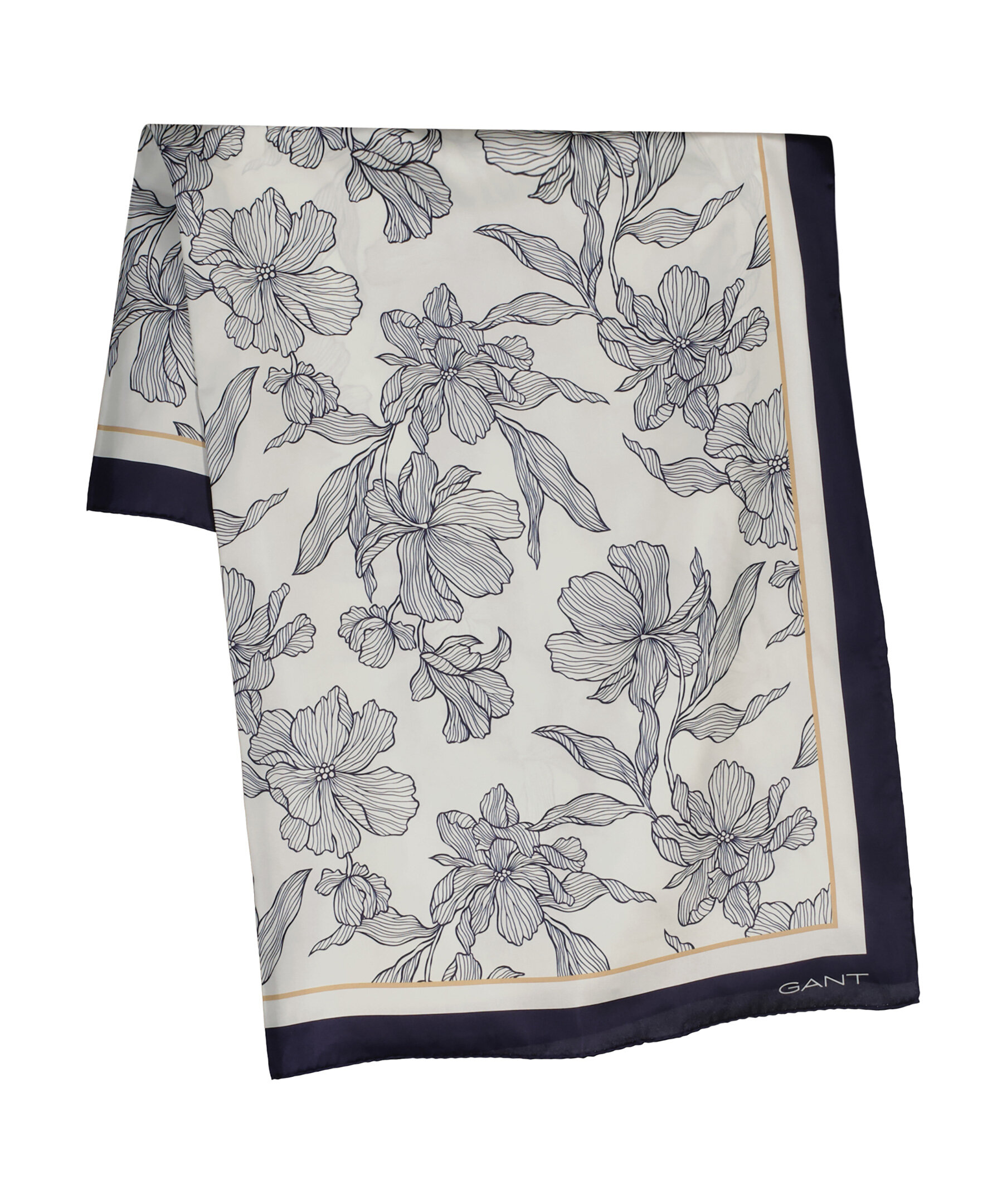 Floral Print Silk Scarf