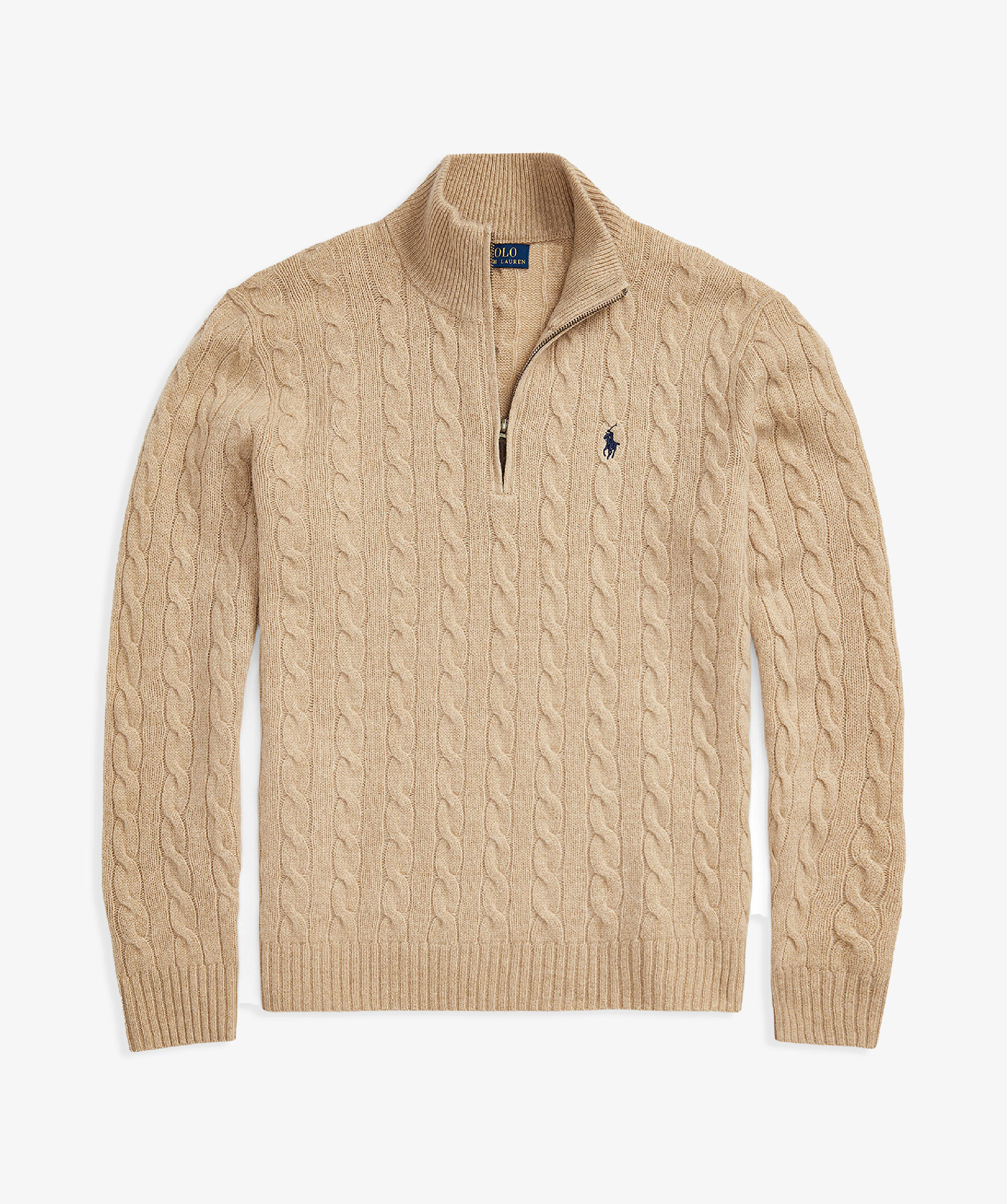 Half Zip Cable Knit