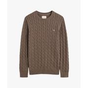 Cotton cable c-neck