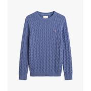 Cotton cable c-neck