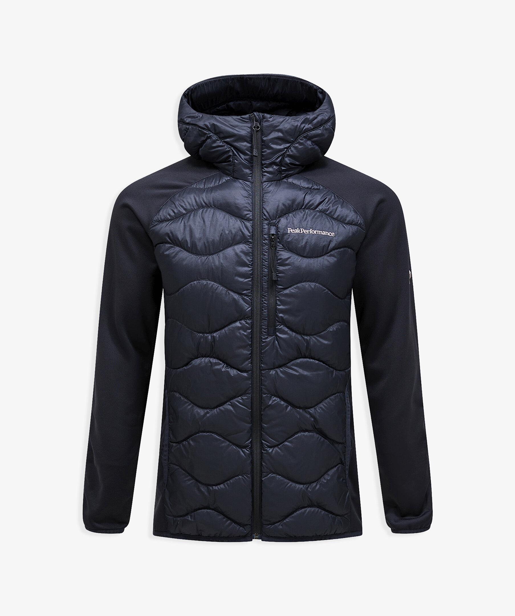 Helium down hybrid hood