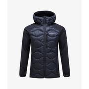 Helium down hybrid hood