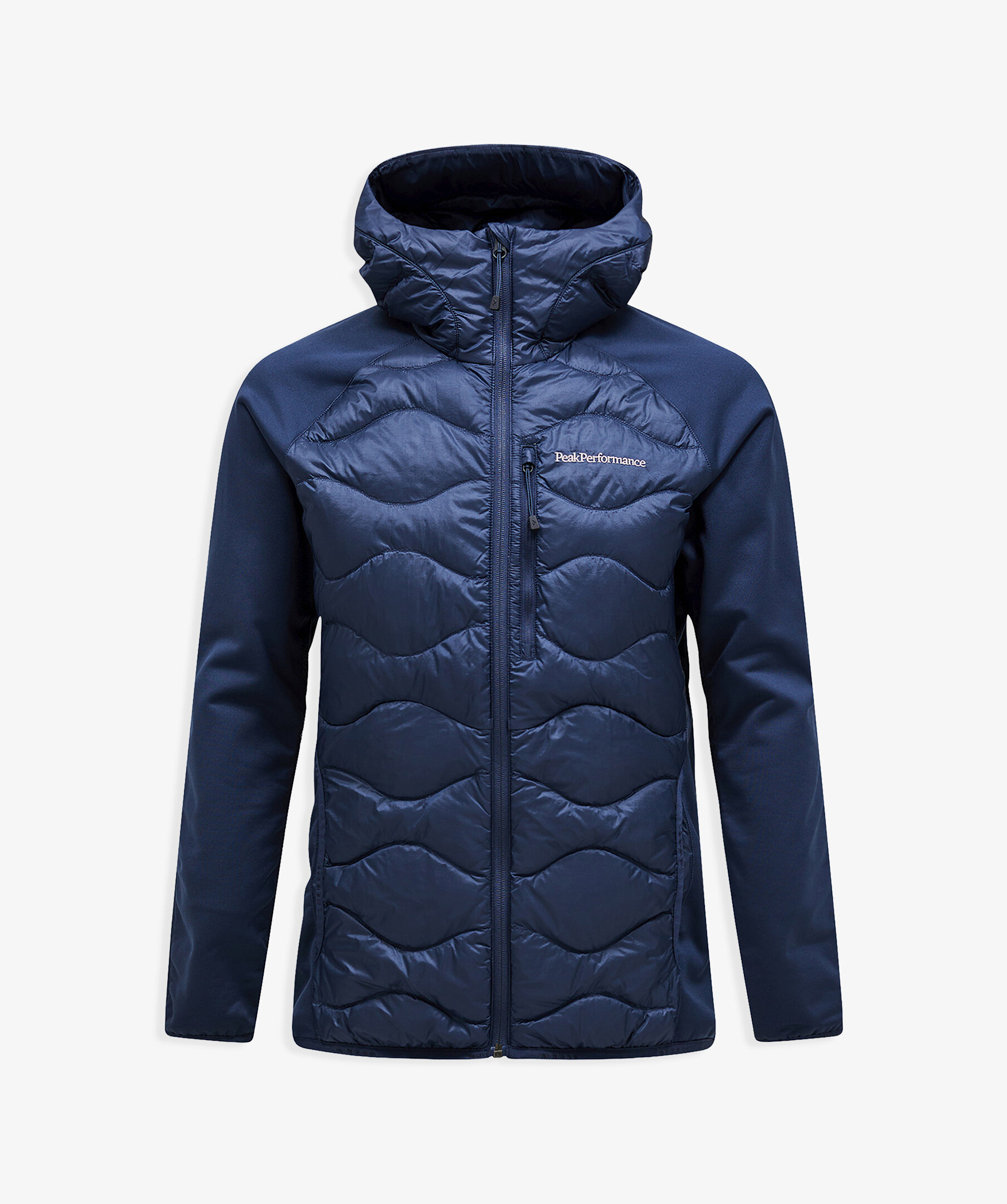 Helium down hybrid hood