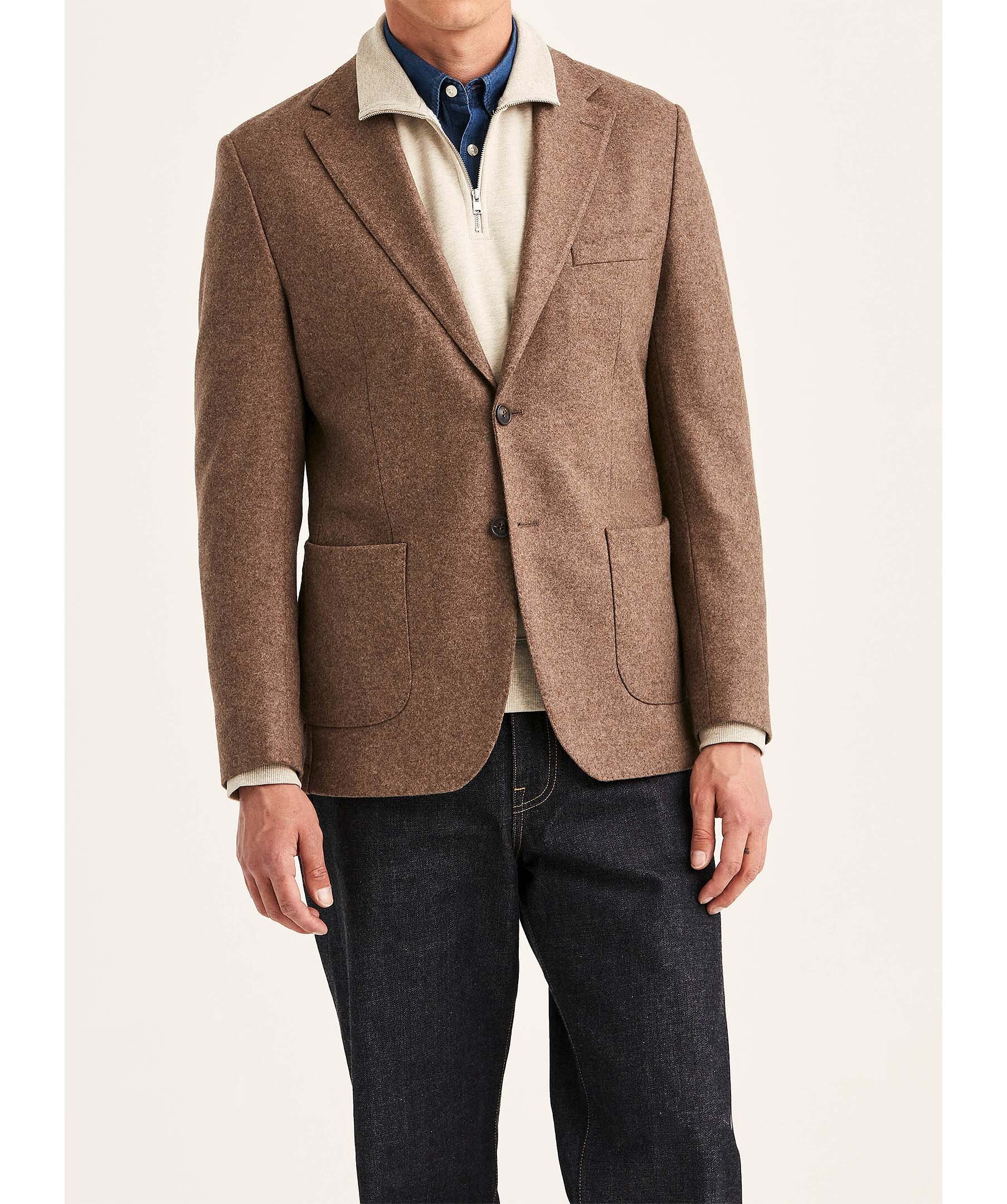 Wool jersey jacket