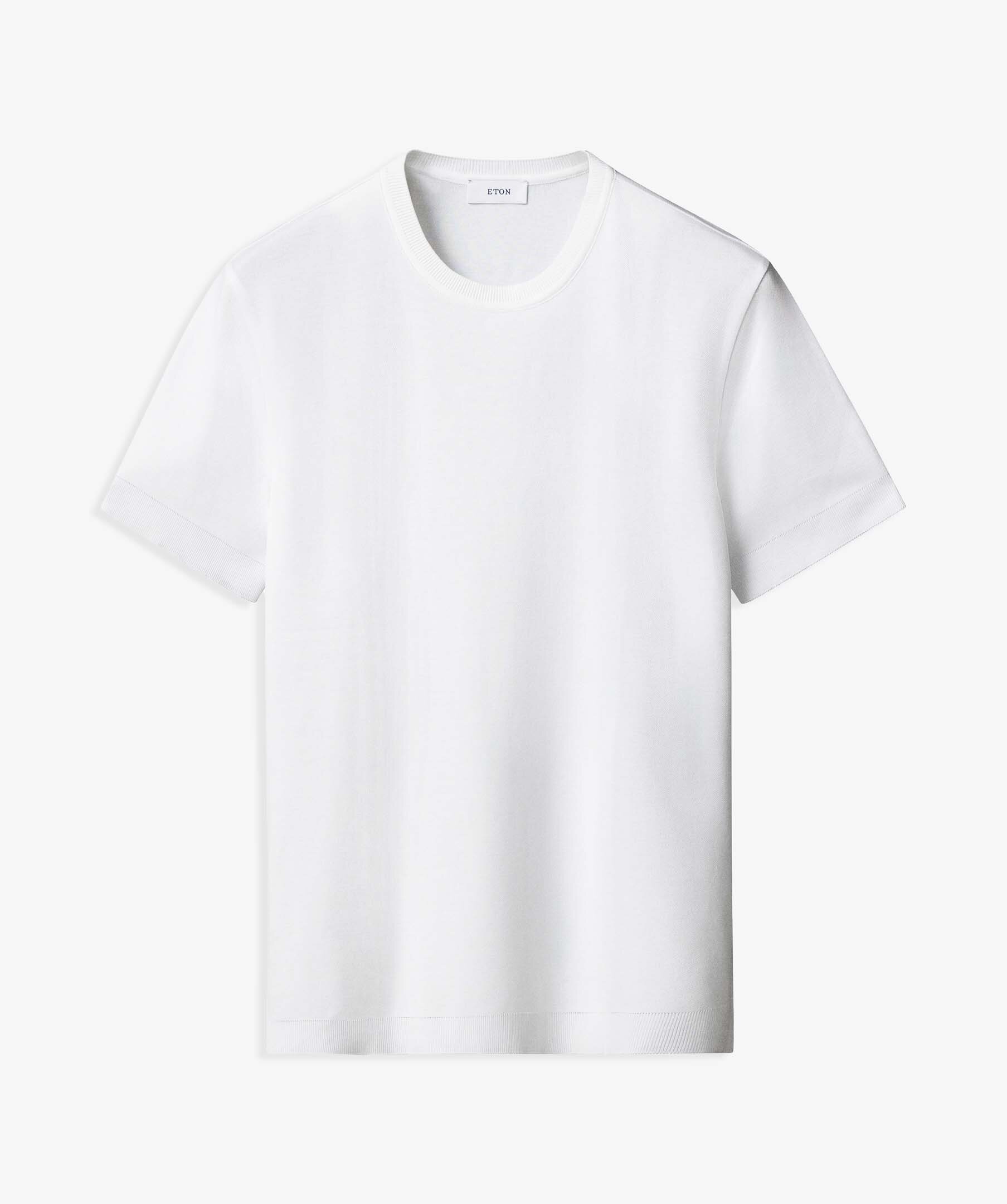Self Rib Cotton T-shirt