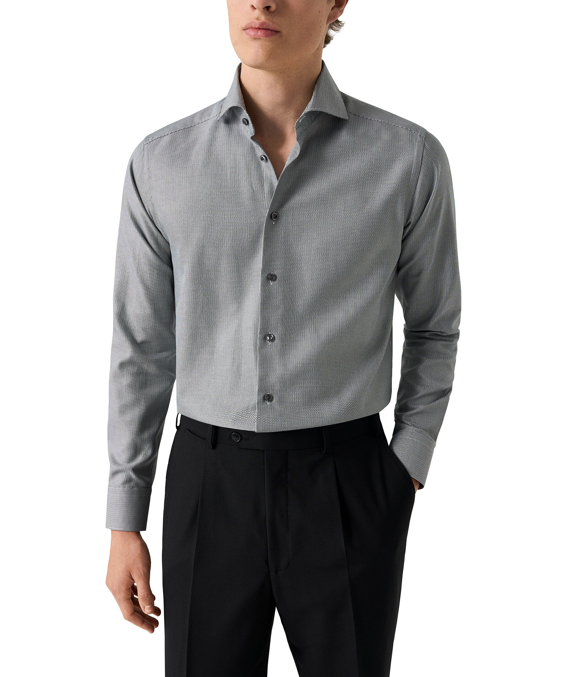 Semi Solid Dobby Shirt