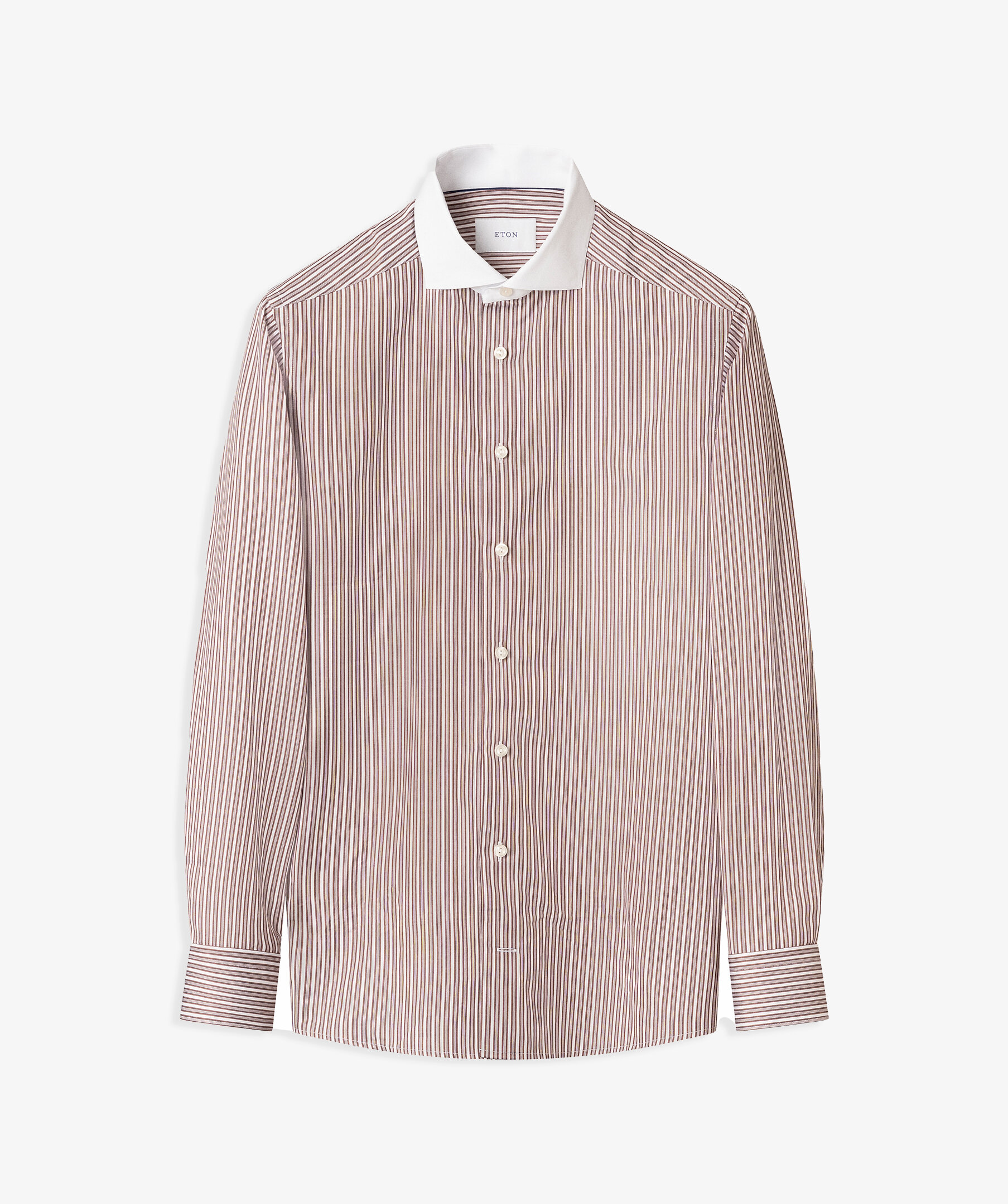 White Collar Striped Signature