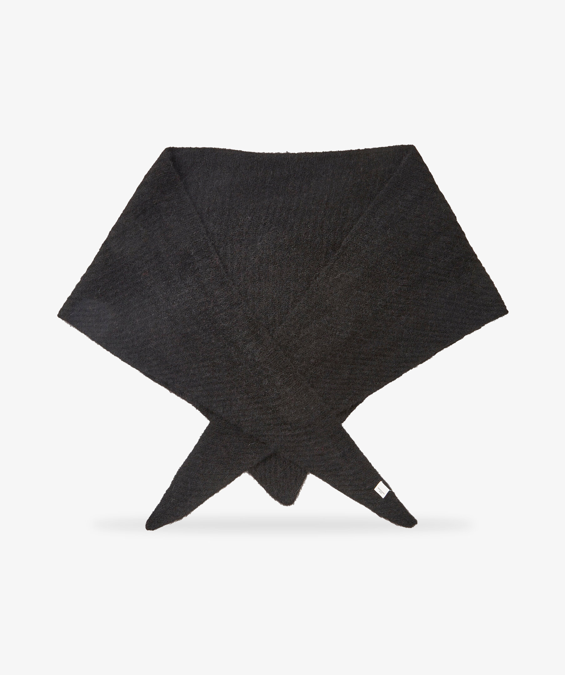 Alpaca-wool Triangle Scarf