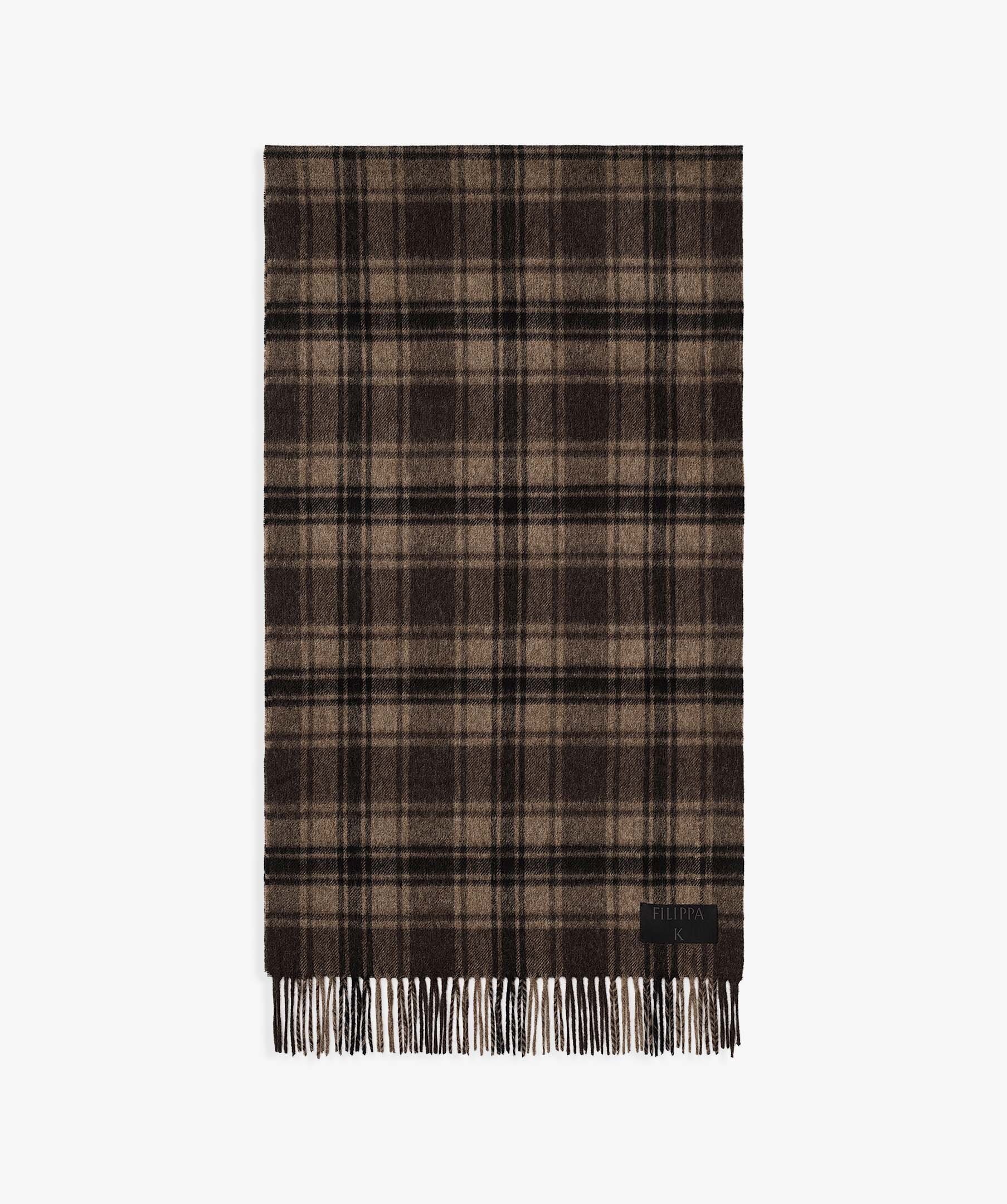 Merino Check Scarf