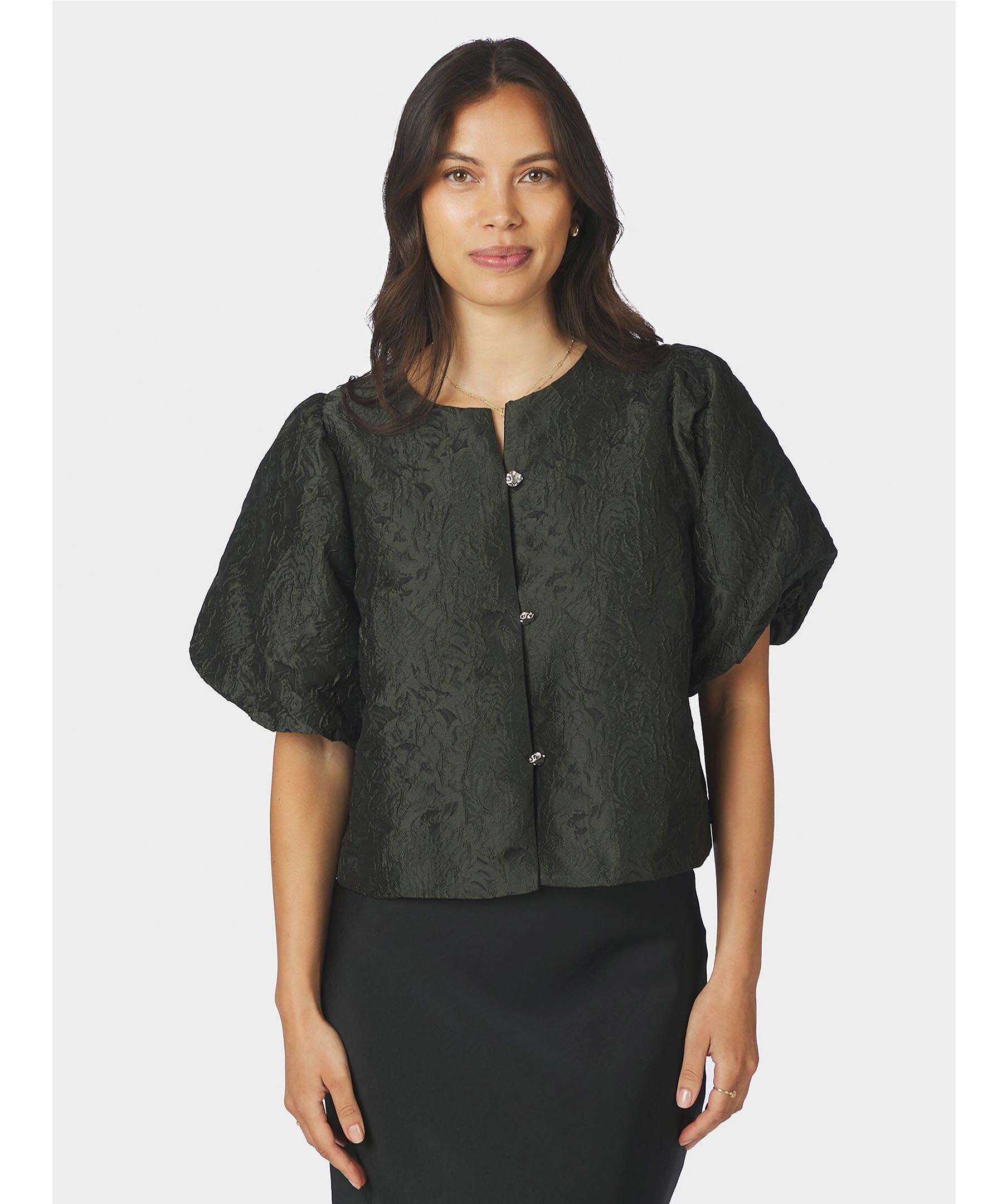 NEO NOIR Aisa Brocade Blouse skjortor & blusar dam – bild 3