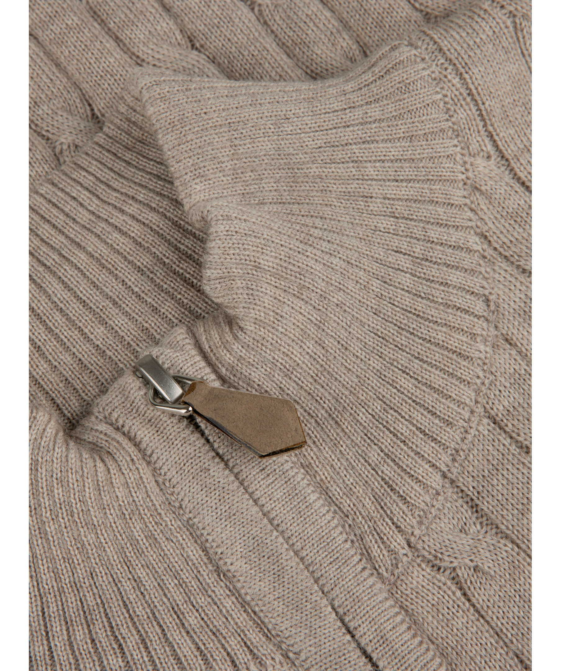 Merino cable half zip 3
