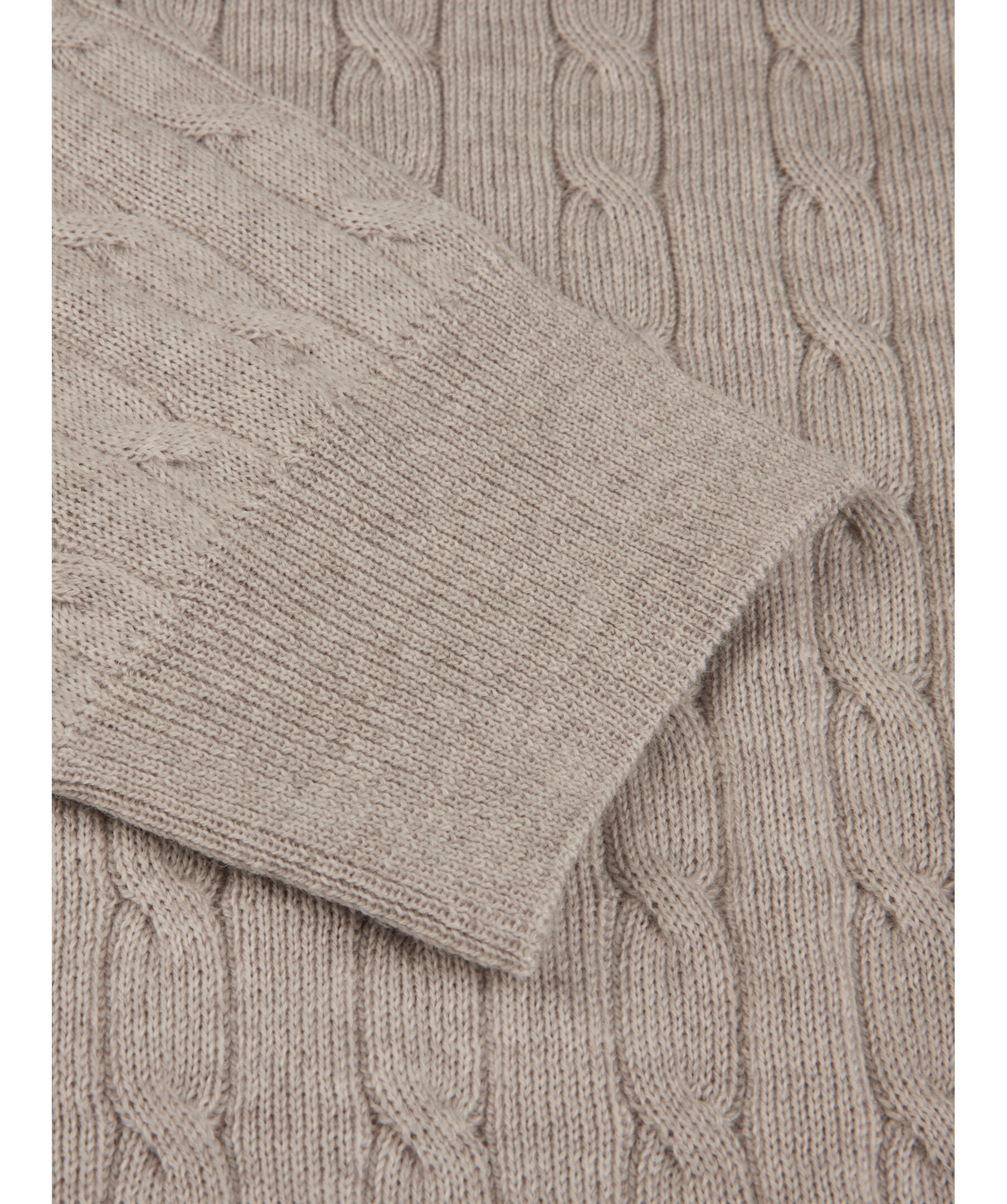 Merino cable half zip 4