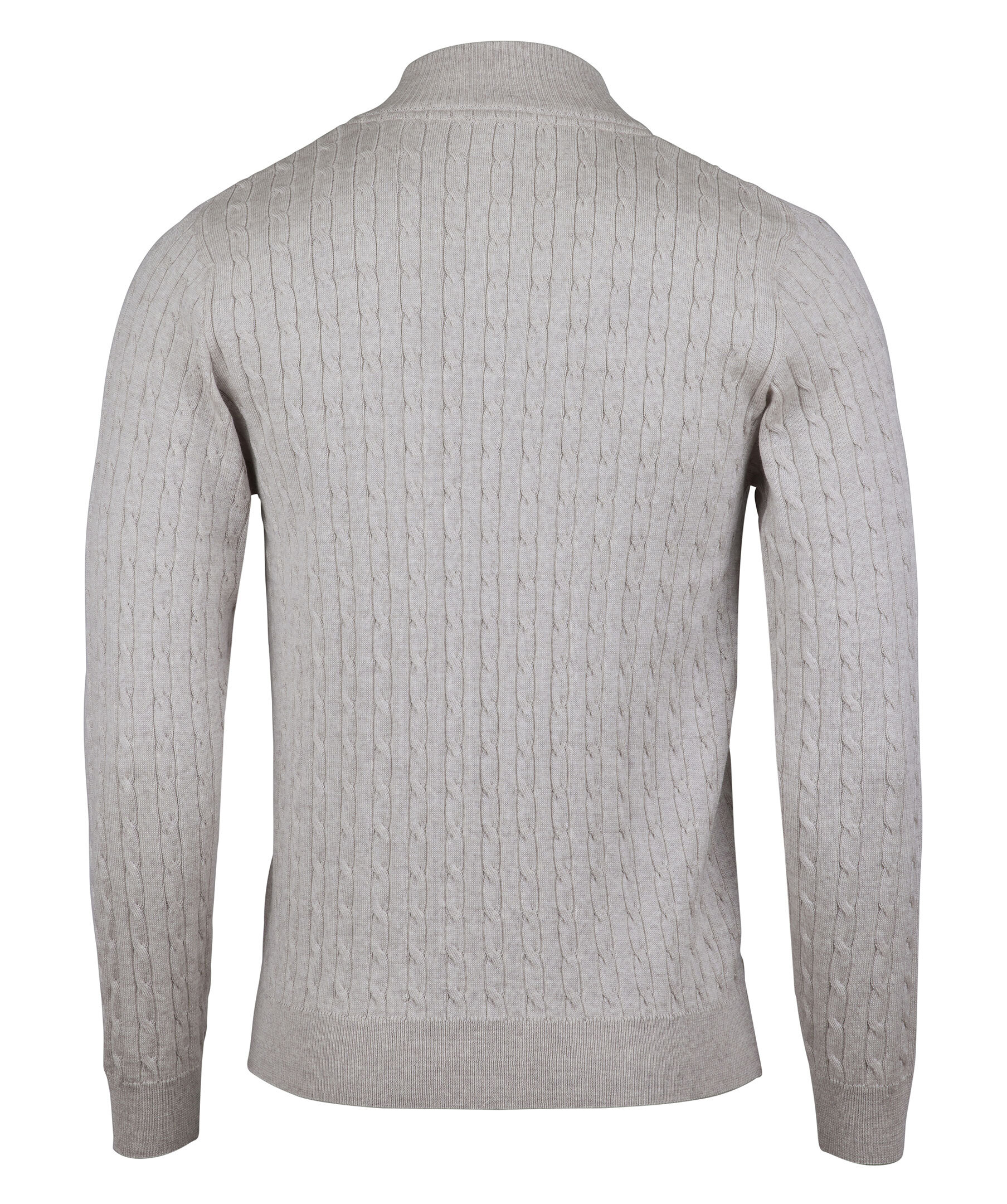 Merino cable half zip 6