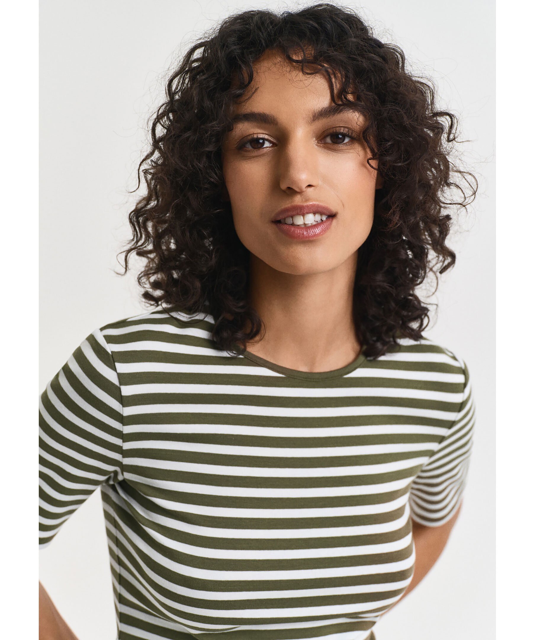 Slim Stripe Rib Tee 3