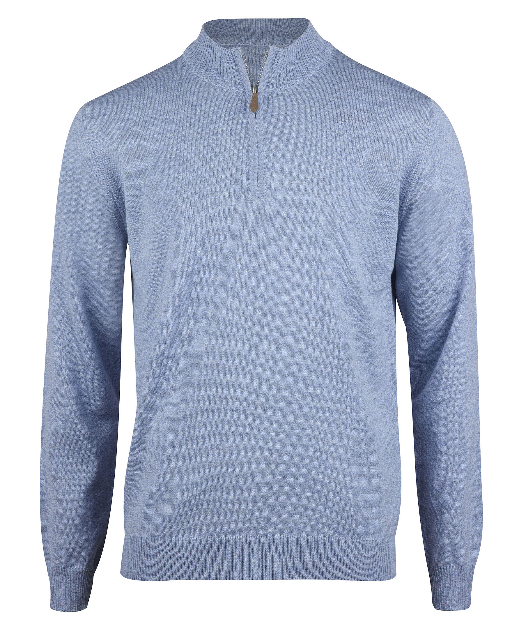 Merino Half Zip Mouline 1