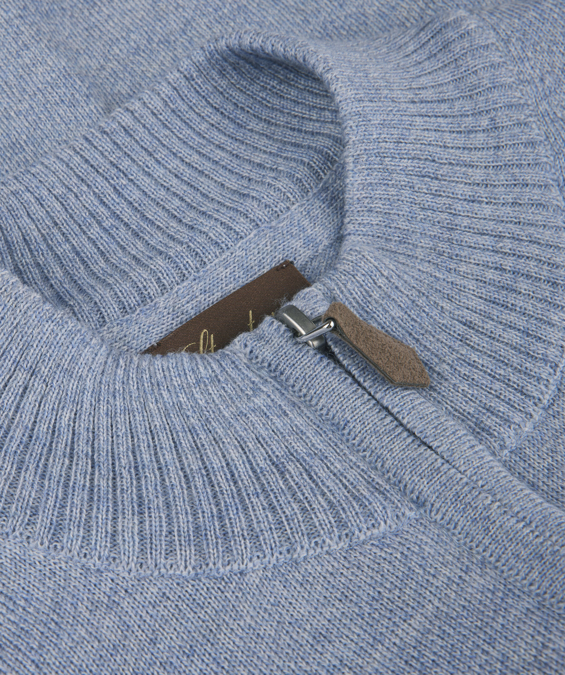 Merino Half Zip Mouline 3