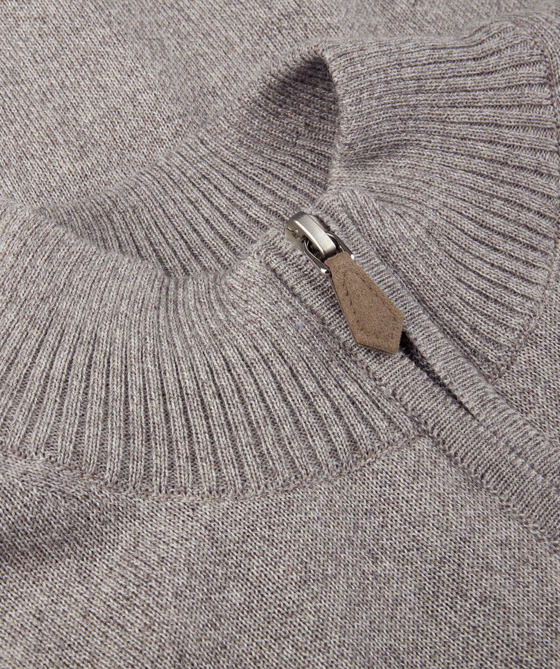 Merino Half Zip Mouline 3