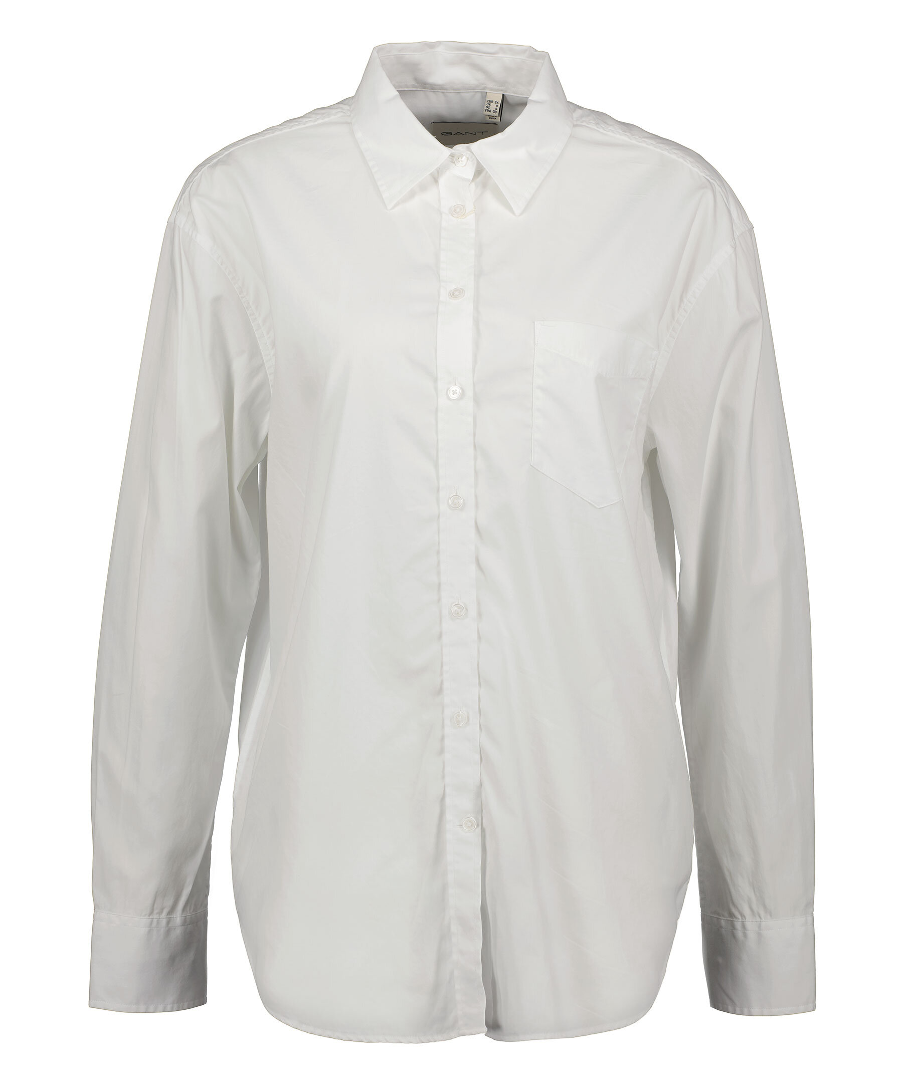 Relaxed poplin shirt