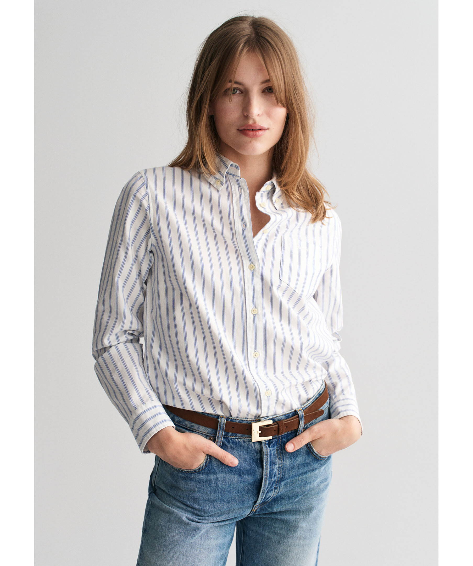 Reg Stripe Oxford Shirt 1