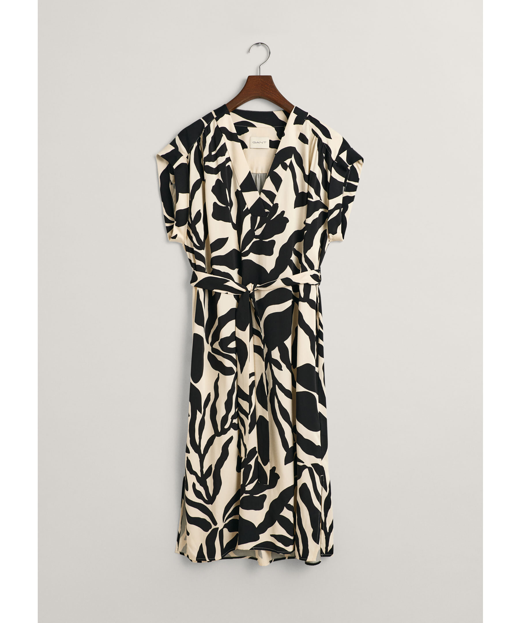 Palm Print SS Dress 4