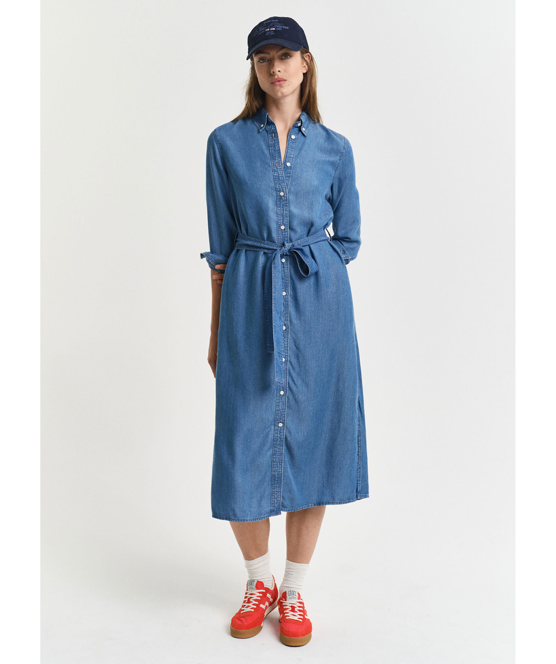 Chambray shirt dress 1