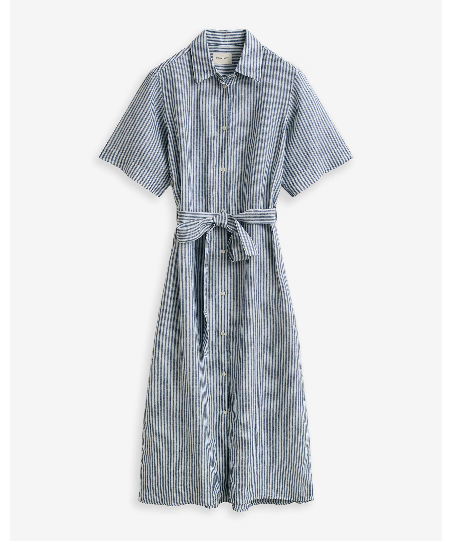 Striped Linen Shirt Dress