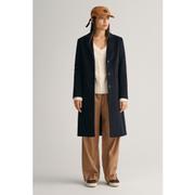 Wool blend tailored coat