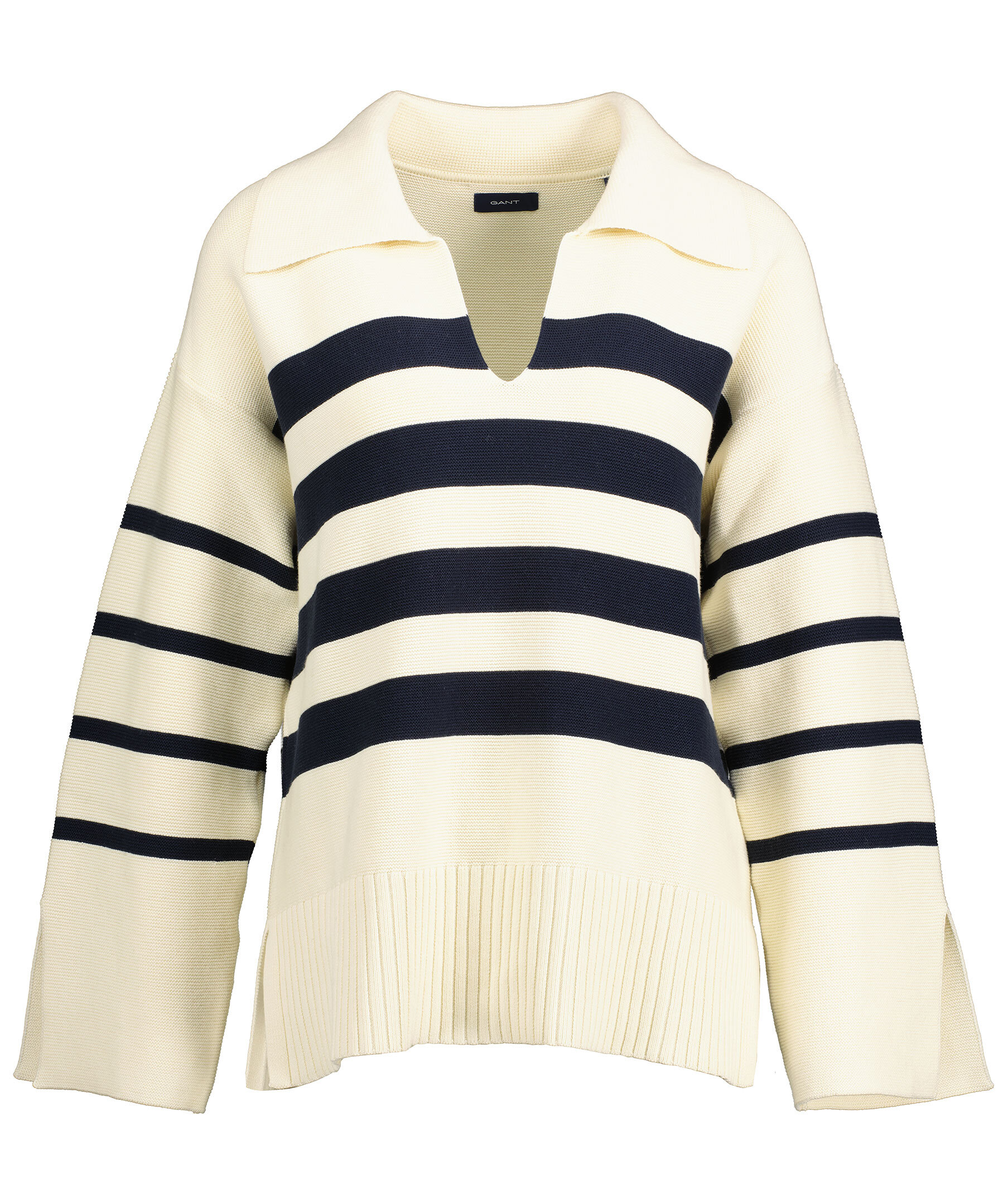 Breton open collat knit 1