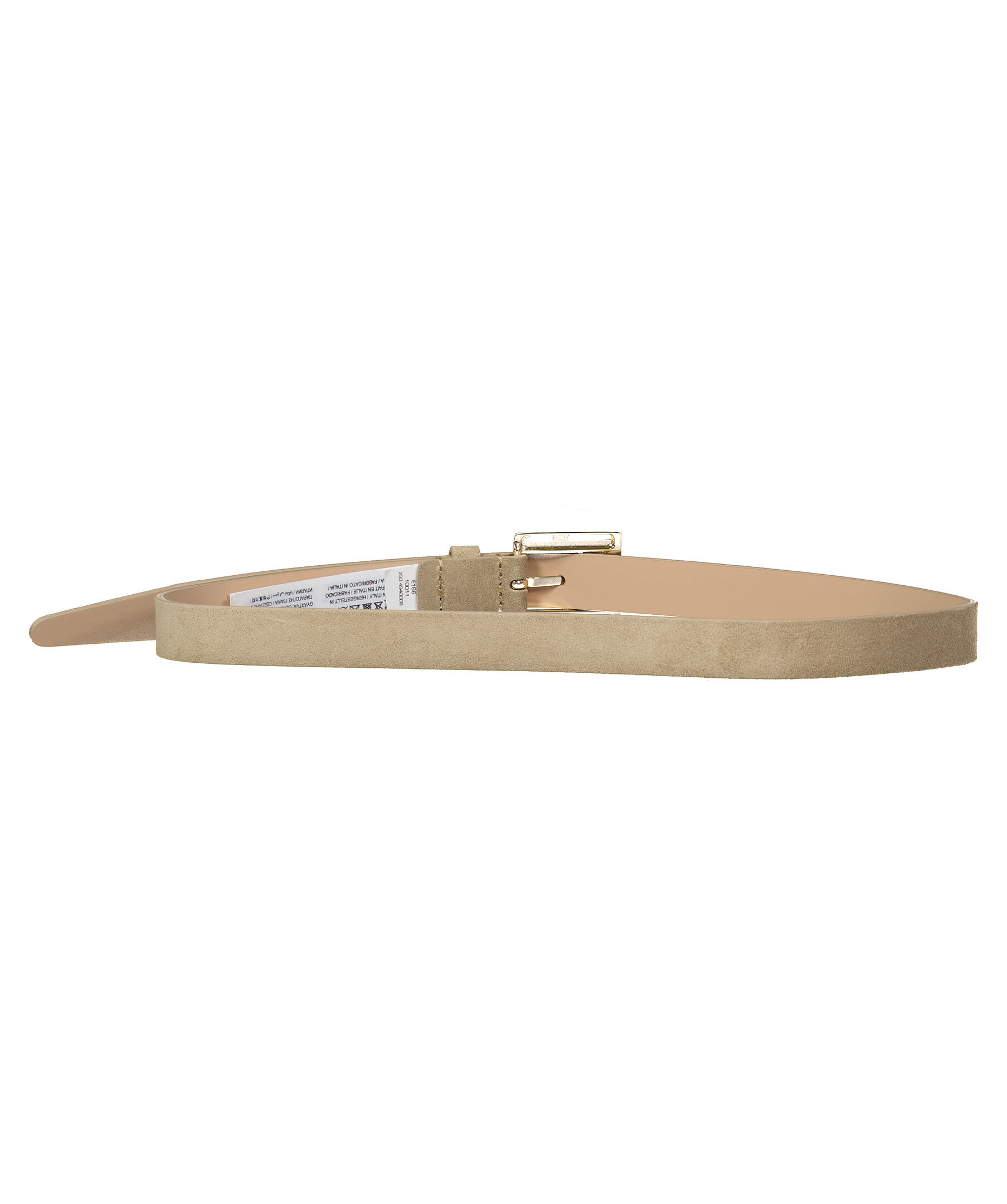 Slim suede belt 6