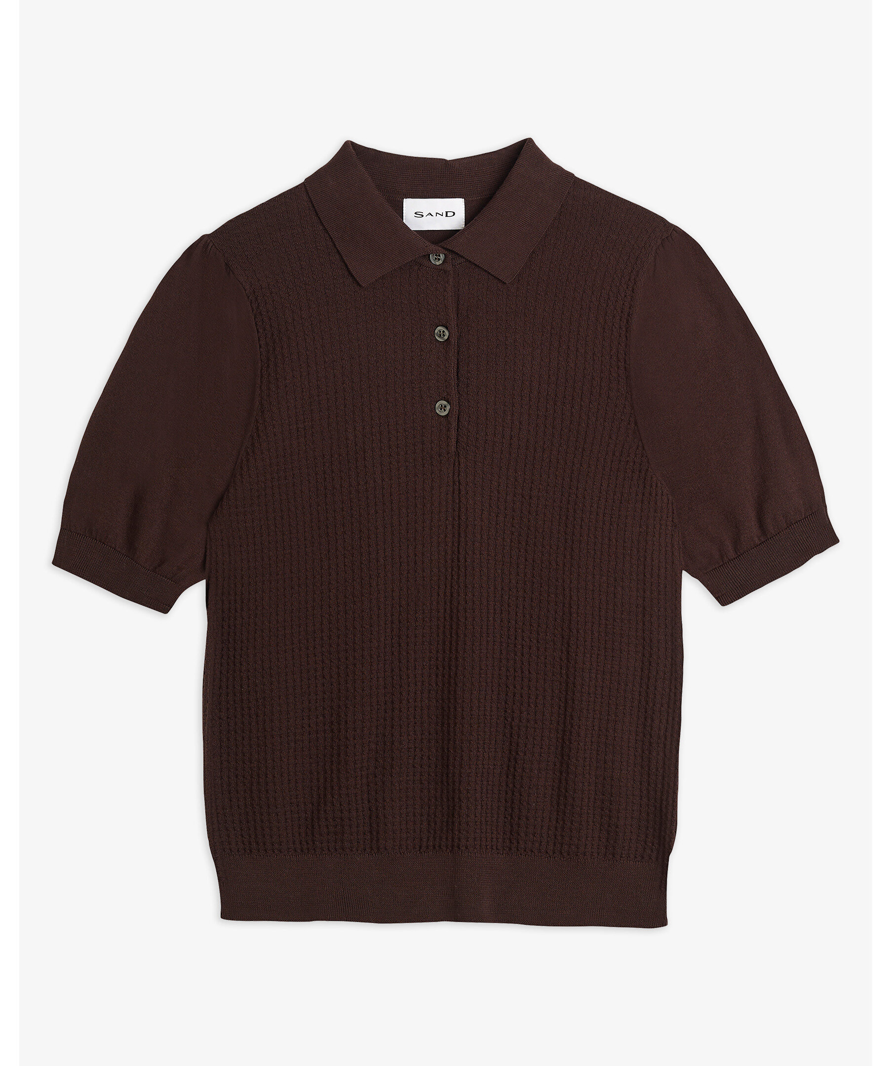 Retro polo knit