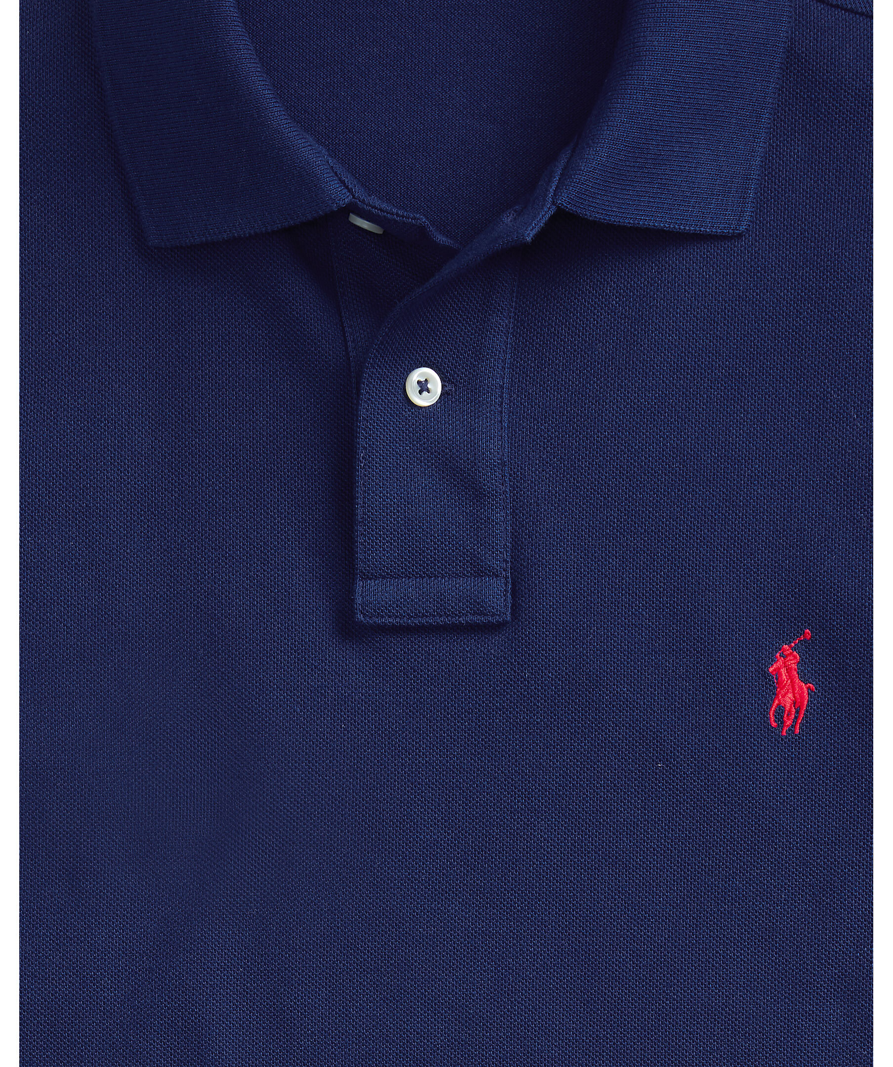 Handla Custom slim piké, Blå hos Johnells.se | 710782592N-008