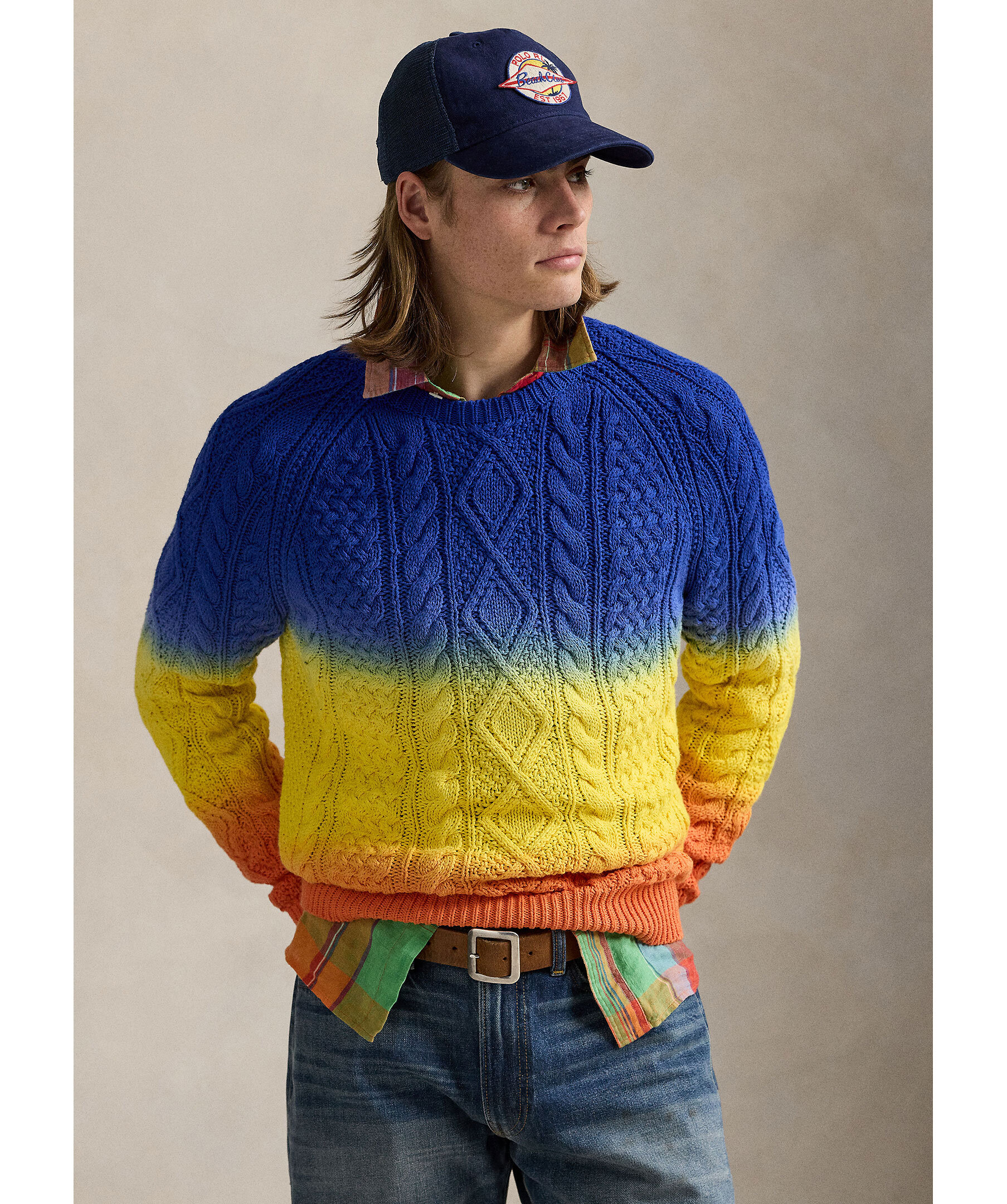 Knit Dip Dye Crew 1
