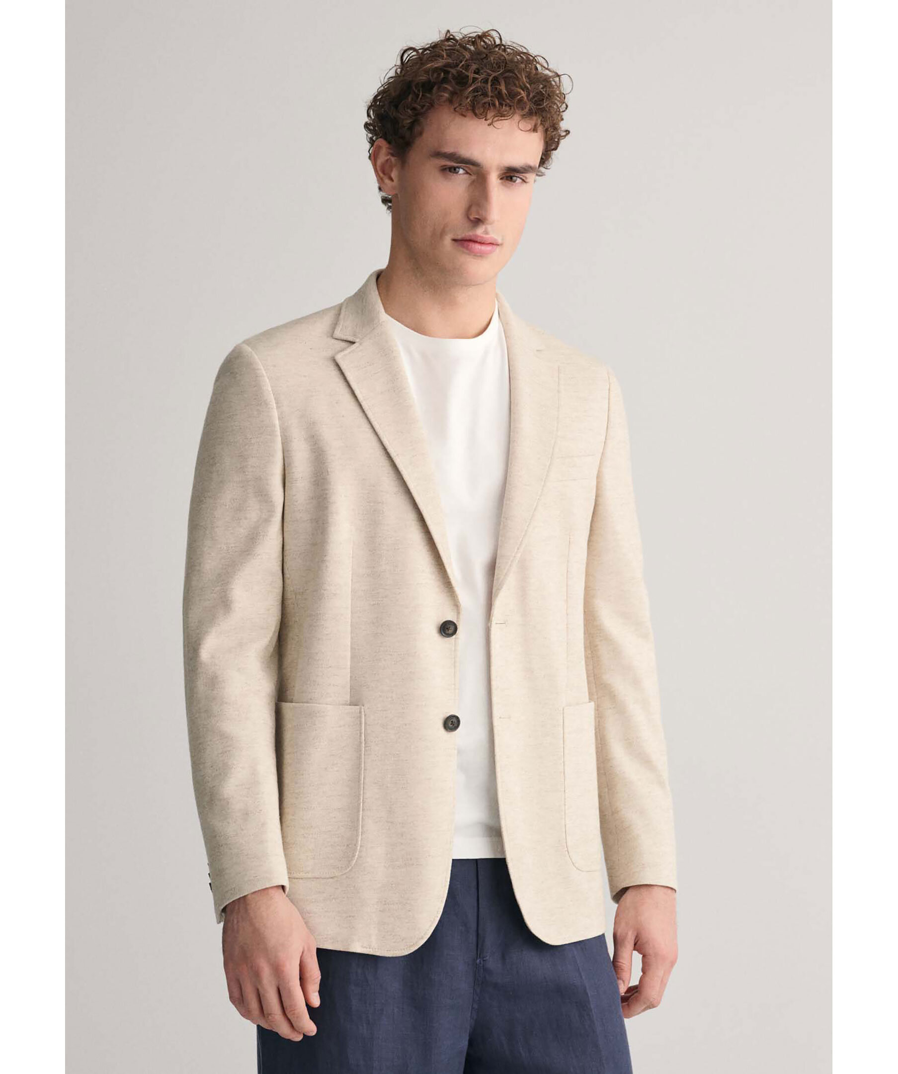 Cotton linen jersey blaze 1
