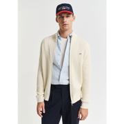 Zipped Textured Cardigan