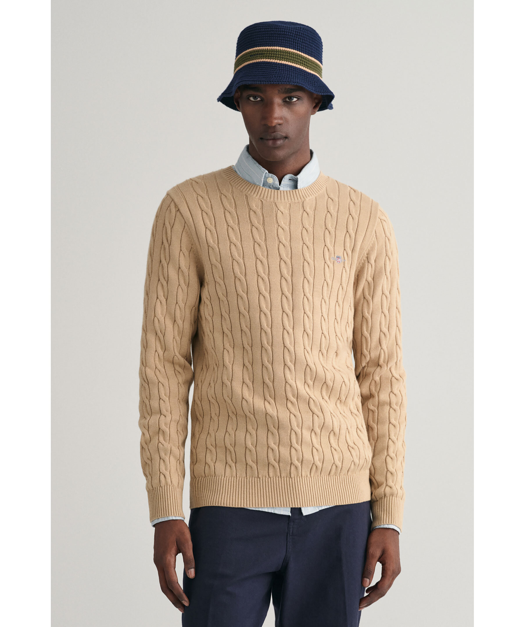 Cotton cable c neck 1