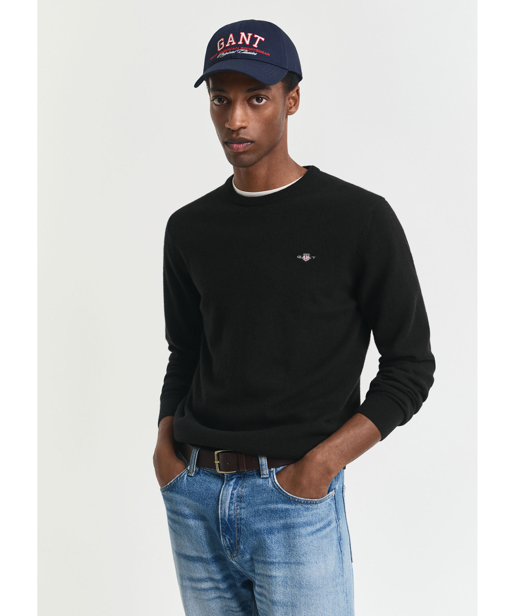 Superfine lambswool crew