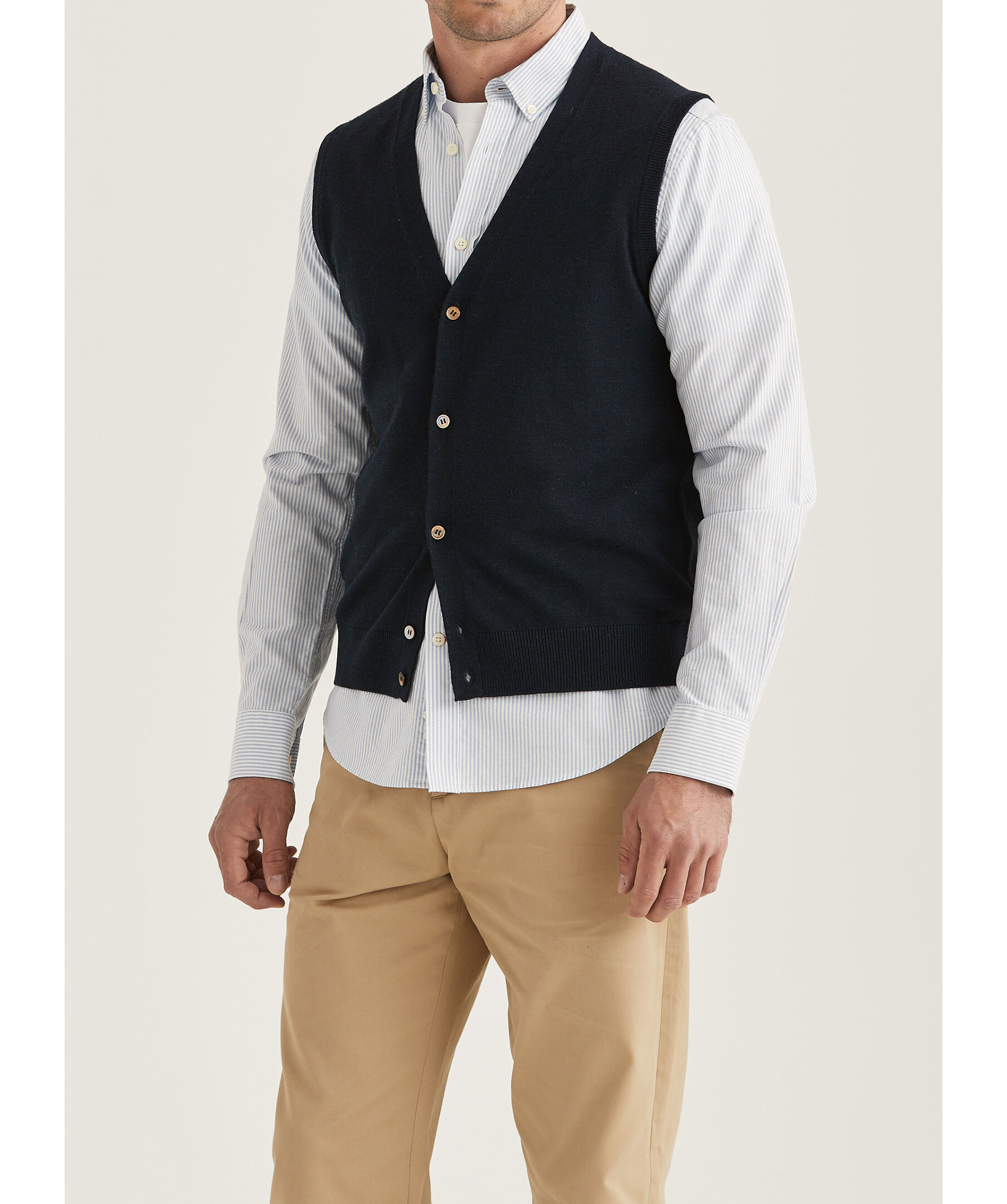 Merino slipover vest 1