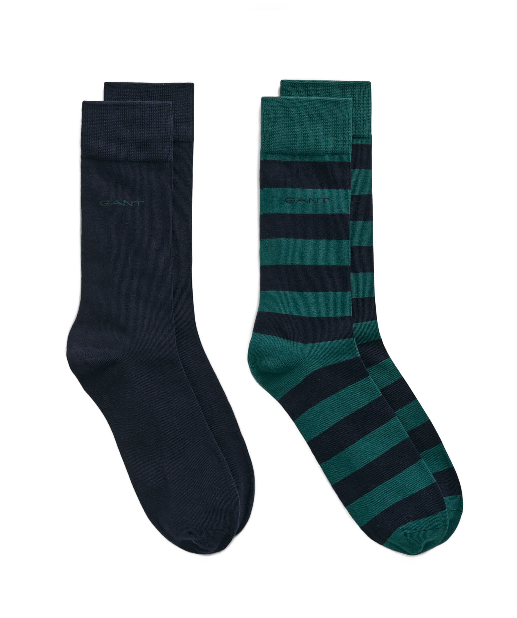 Barstr.And Solid Socks 2p 1