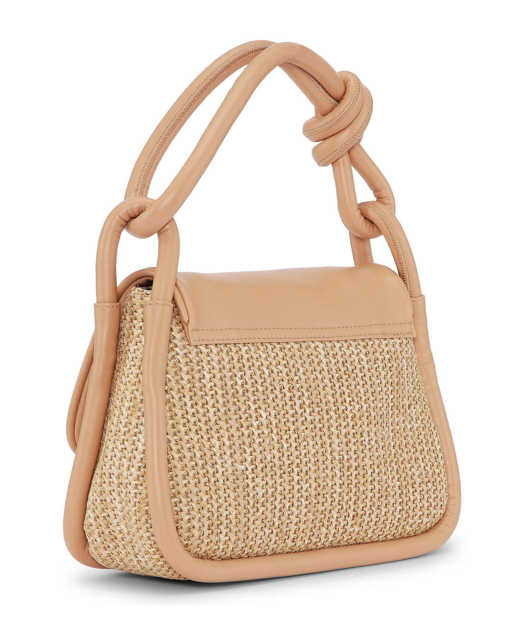 Knot Flap Raffia Bag 2
