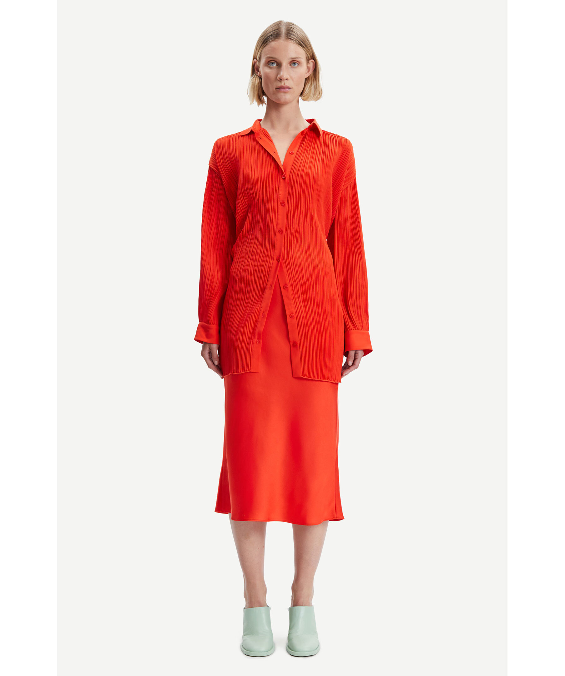 Fridah Plisse Shirt Dress 1