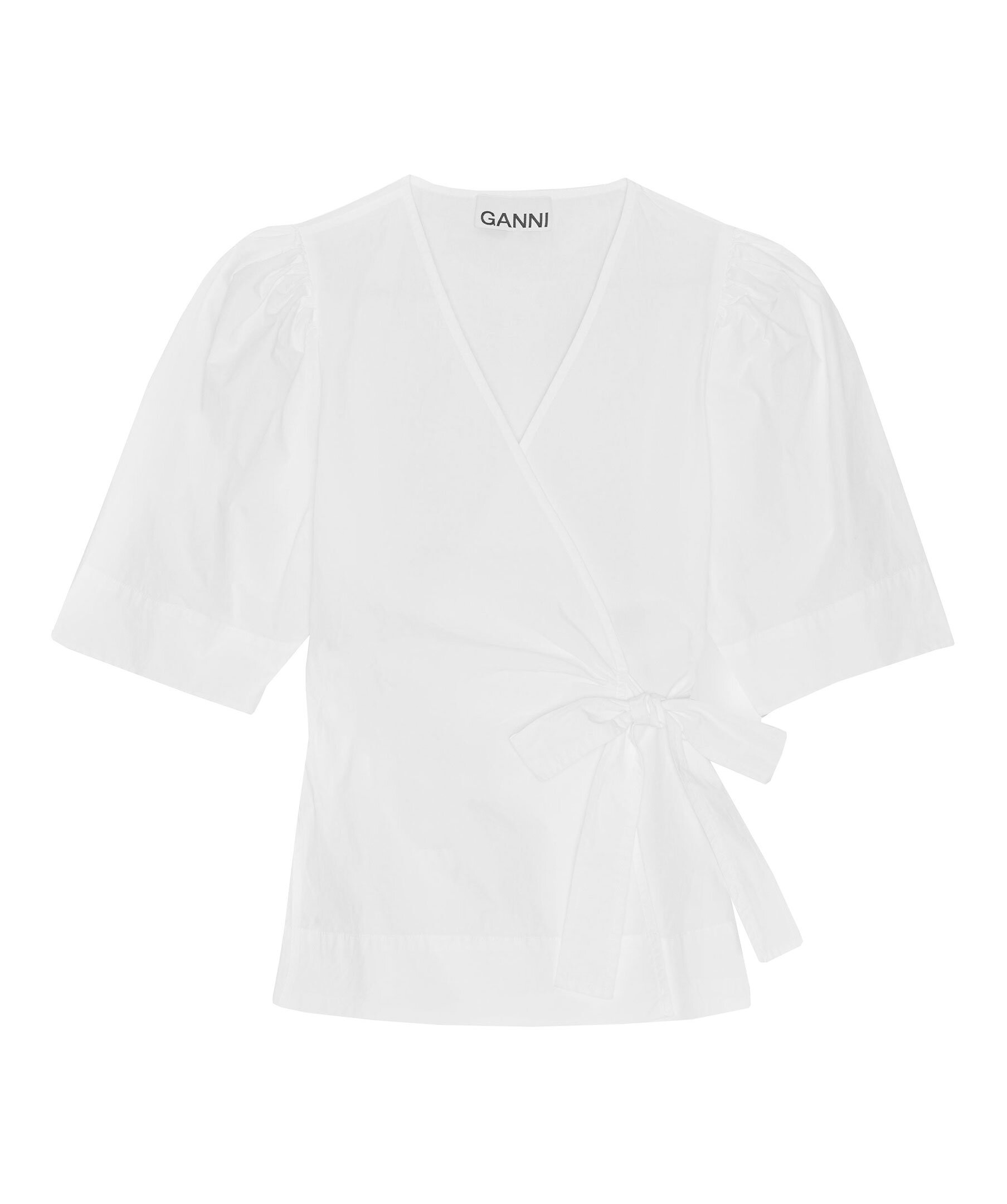 Cotton Poplin Wrap Blouse 1