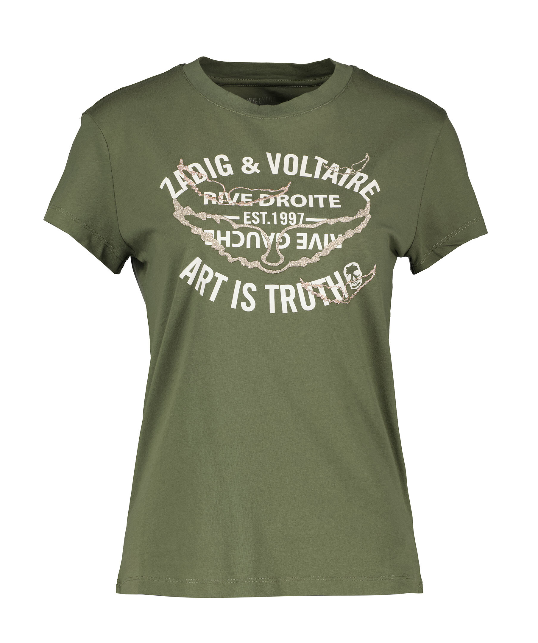 【関税込み】Walk Ico Blason Eco T-Shirt - Zadig & Voltaire - ZADIG & VOLTAIRE WALK ICO BLASON ECO T-SHIRT CORRIANDER