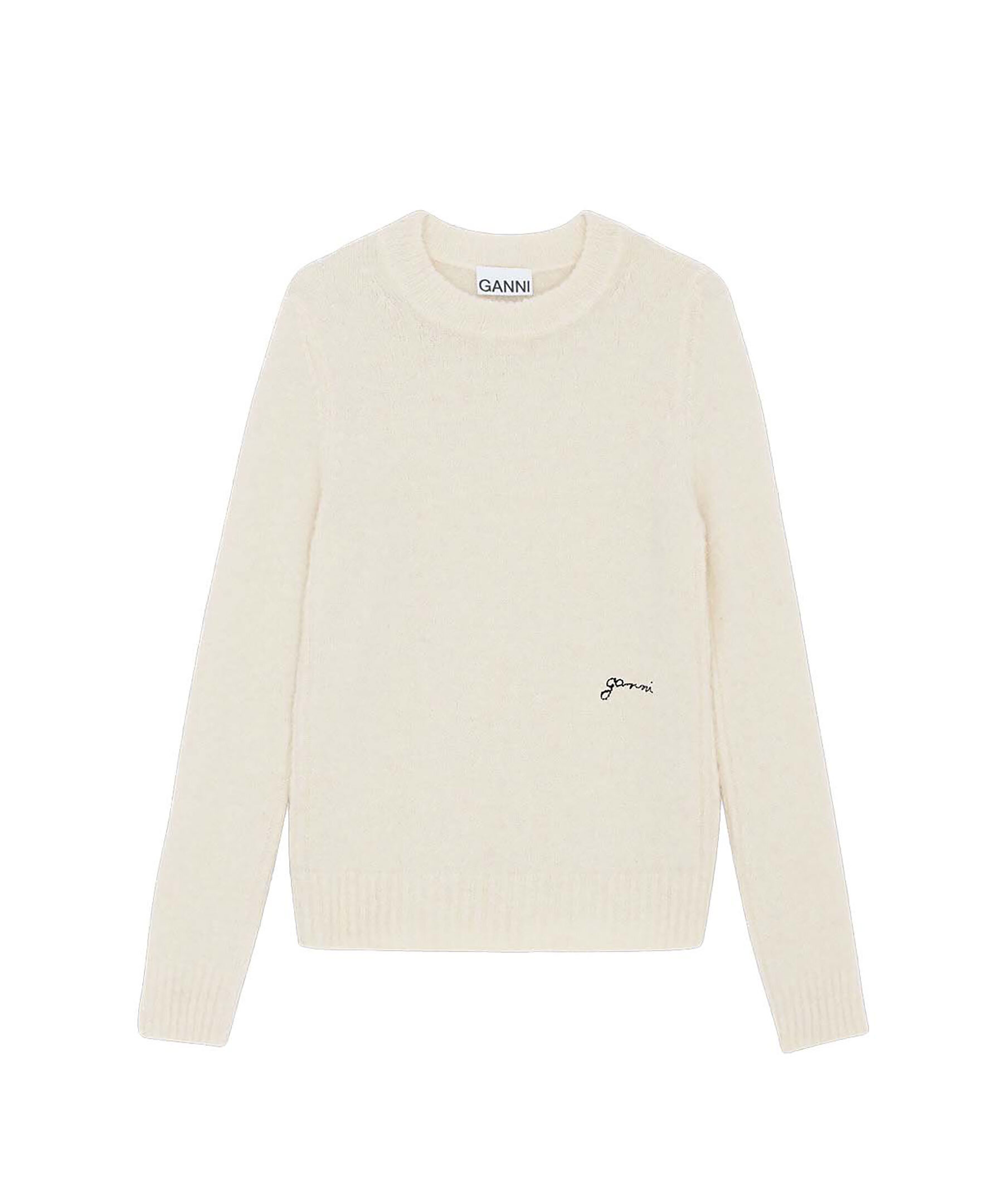 Brushed alpaca o neck 1