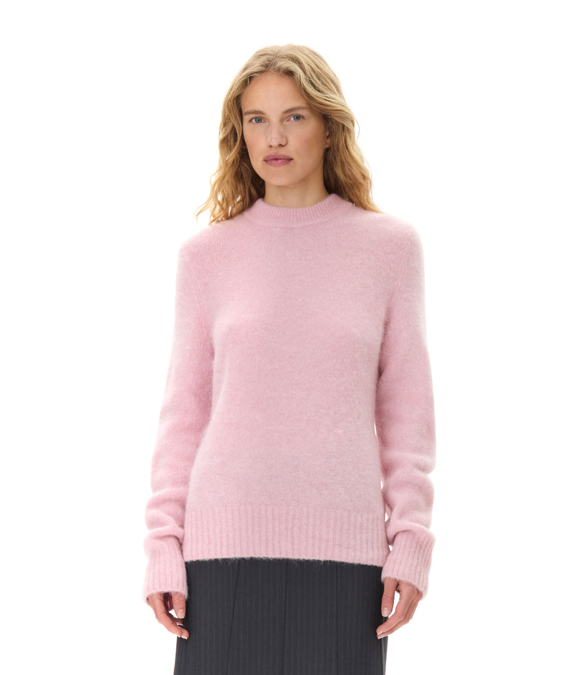 Brushed Alpaca O neck 1