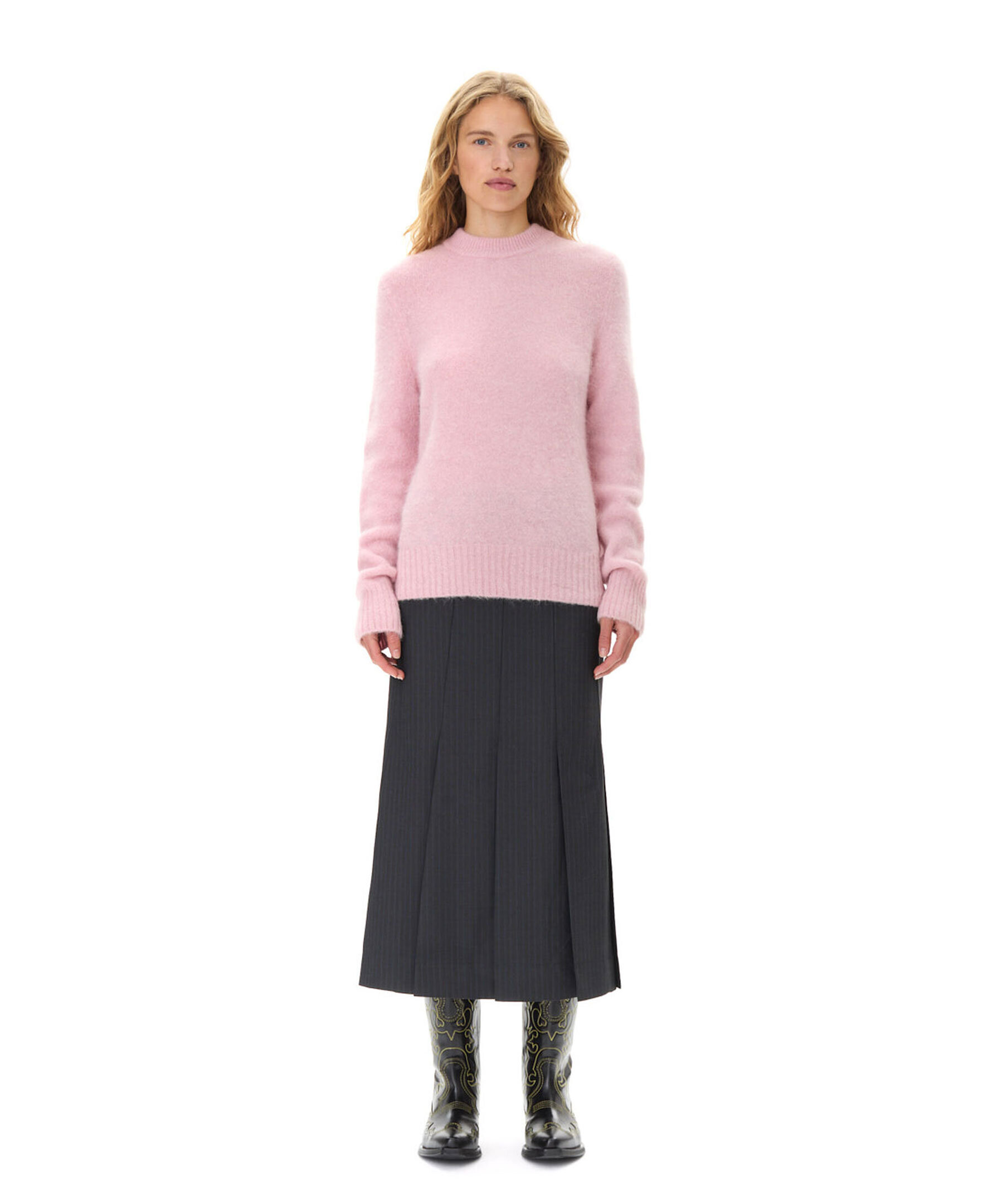 Brushed Alpaca O neck 2