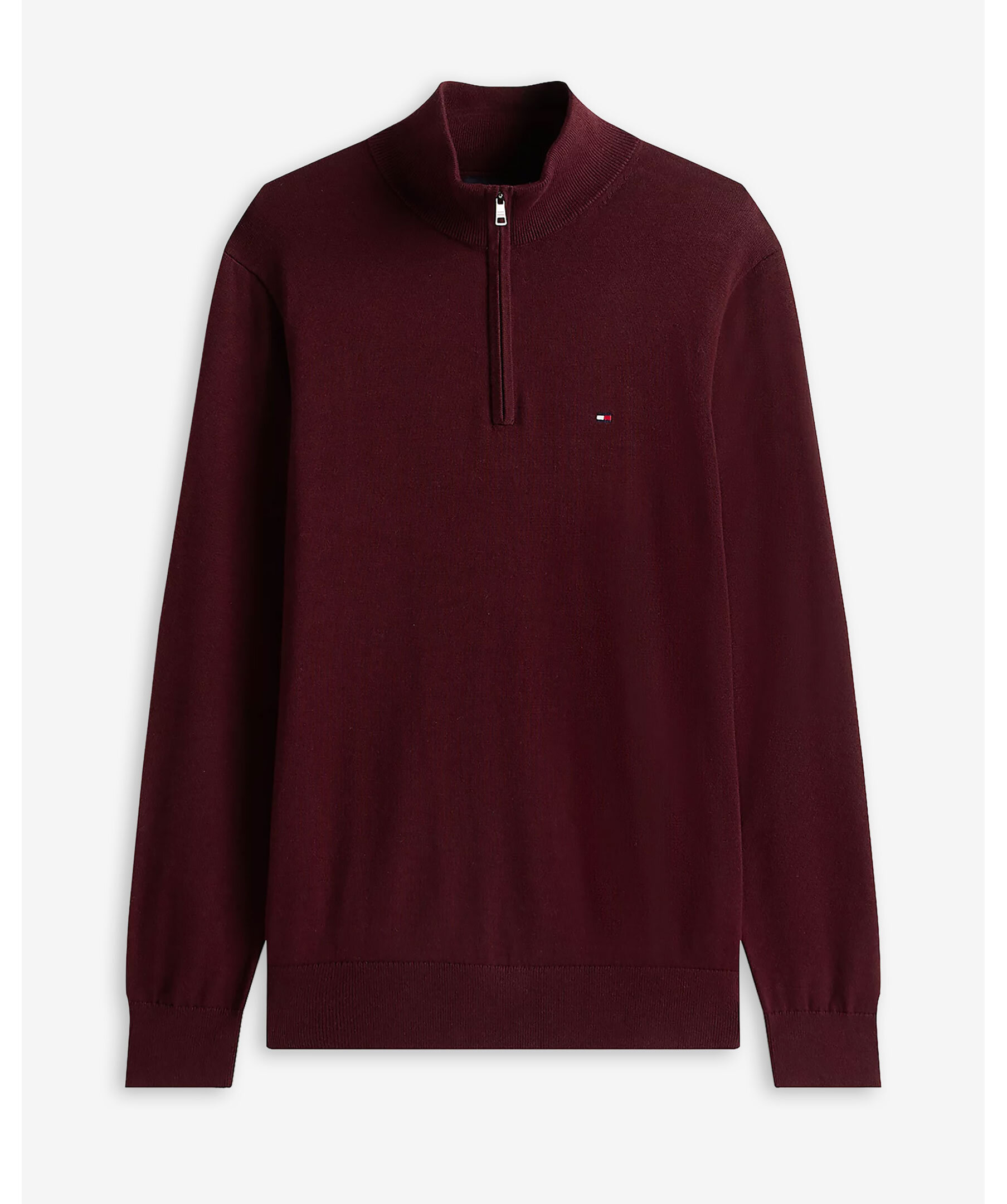 Essential Cotton Zip Mock