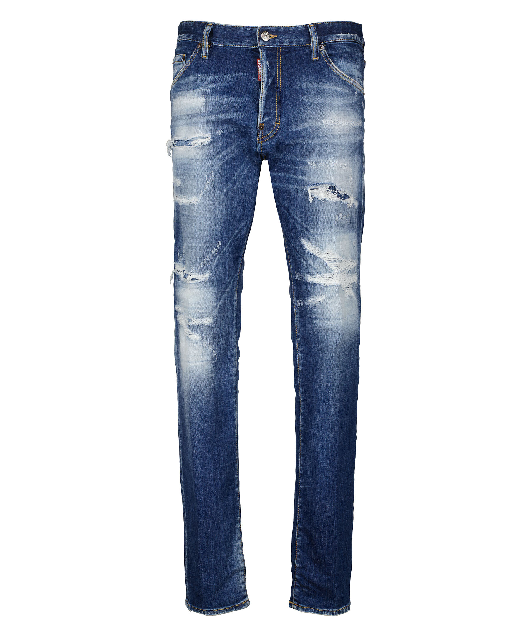 DSQUARED2: jeans with multi patches - Denim  Dsquared2 jeans S74LB0811  S30664 online at