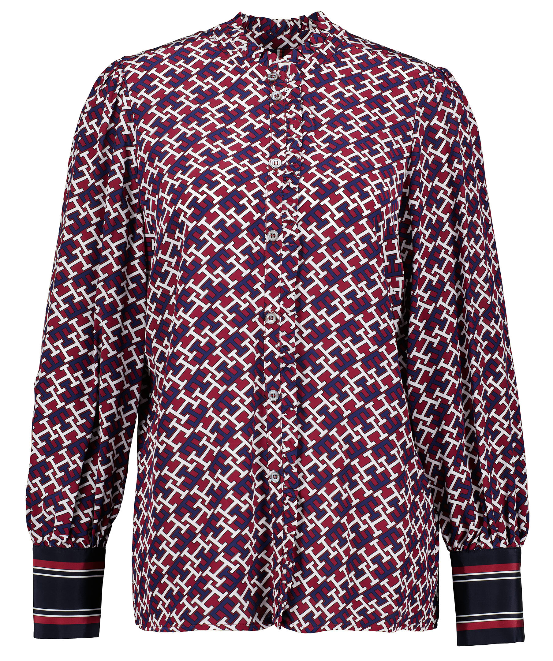 Monogram Frill Blouse 1